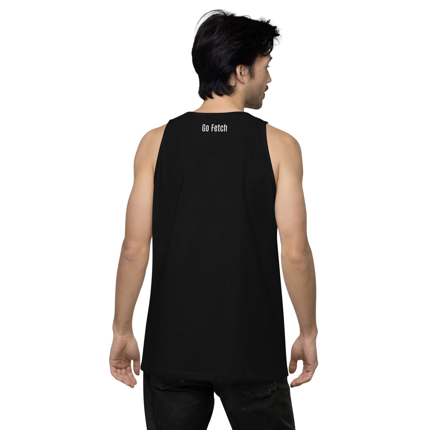 Men’s premium tank top- Go Fetch