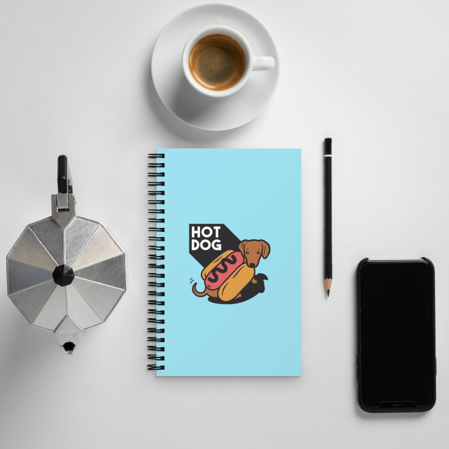 Spiral notebook- Hot Dog